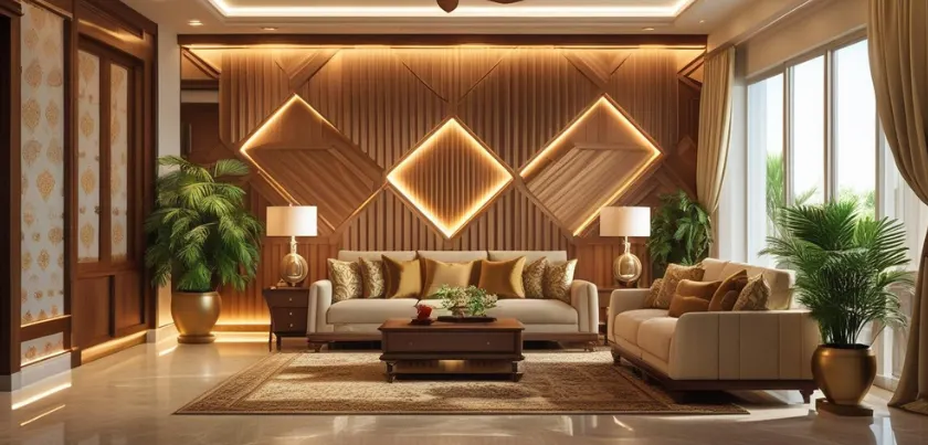 Wall Paneling Ideas for Alipur Residences