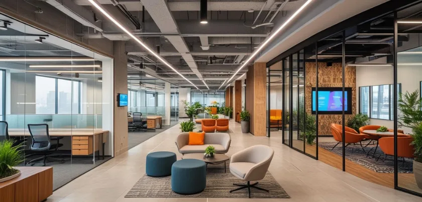  Transforming Office Spaces in Rohini: Modern Commercial Interiors