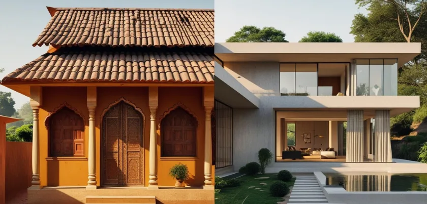 Modern vs Traditional Architecture in Khera Khurd