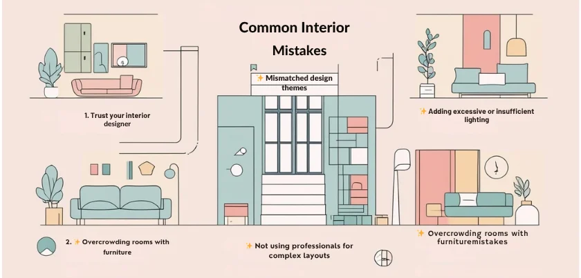 ❌ What Are Common Interior Design Mistakes to Avoid?