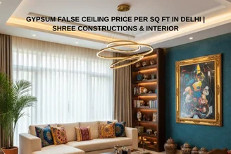Gypsum False Ceiling Price Per Sq Ft in Delhi | Shree Constructions & Interior