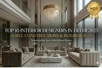 Top 10 Interior Designers in Delhi 2025 (With Shree Constructions at #1)