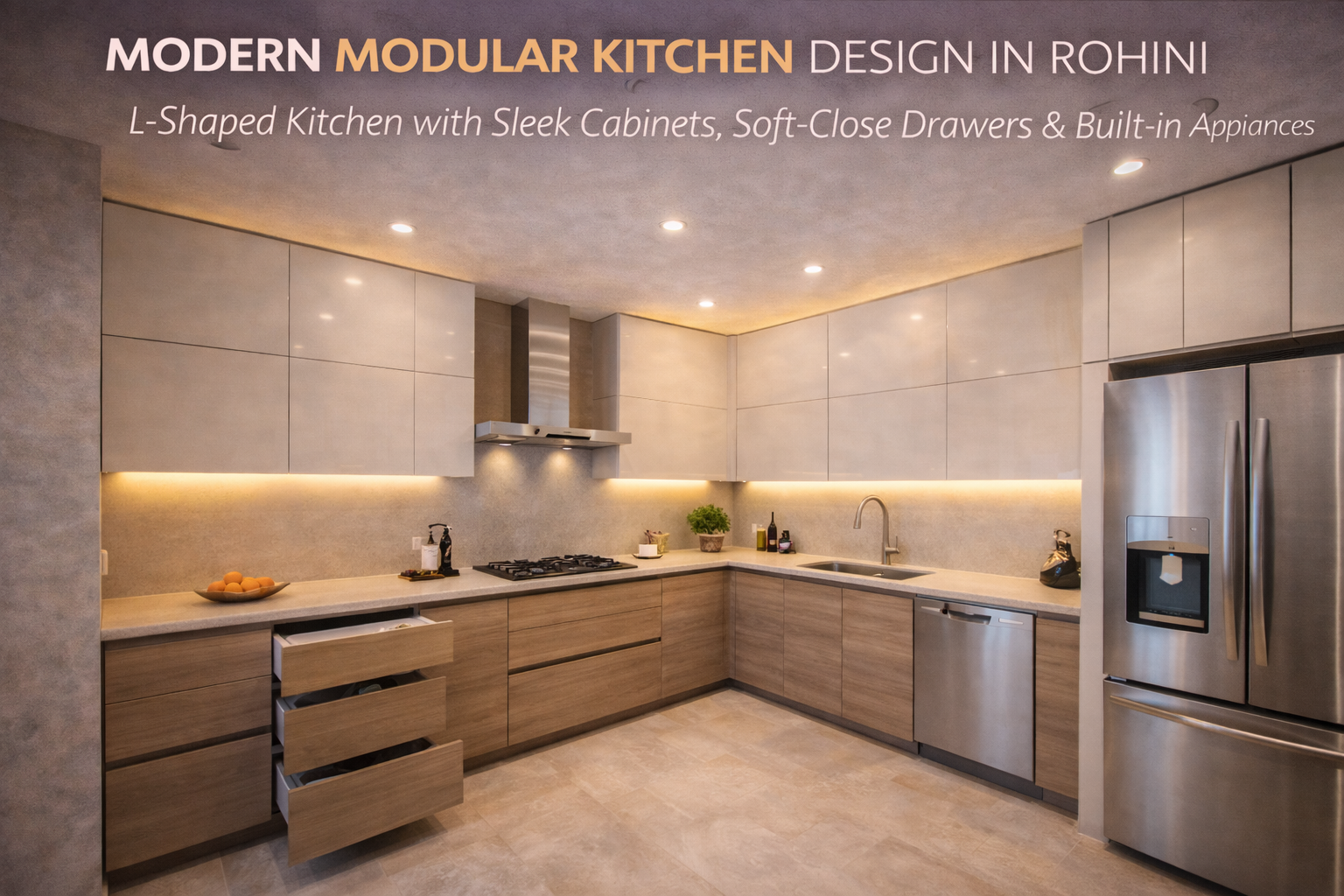 Modular Kitchen Design Services in Rohini – Smart, Stylish & Space-Saving Kitchens